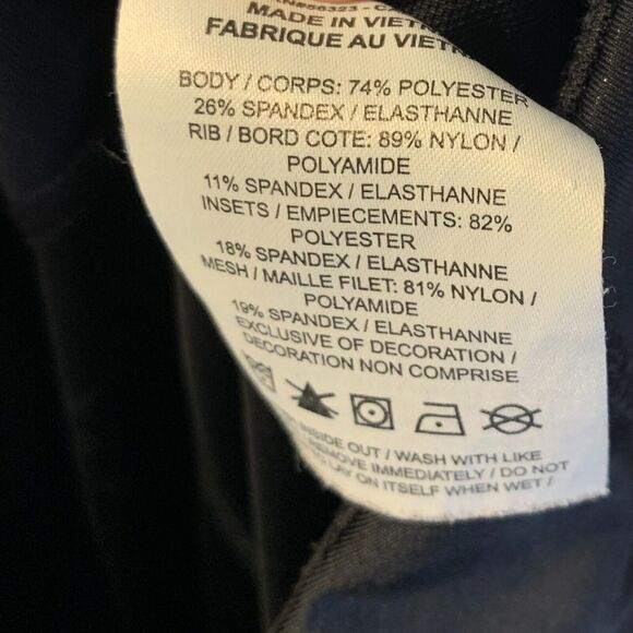 Nike Women's Speed Running Tights Size M Black Glitter Accents 7/8 Dri-Fit - Picture 6 of 7